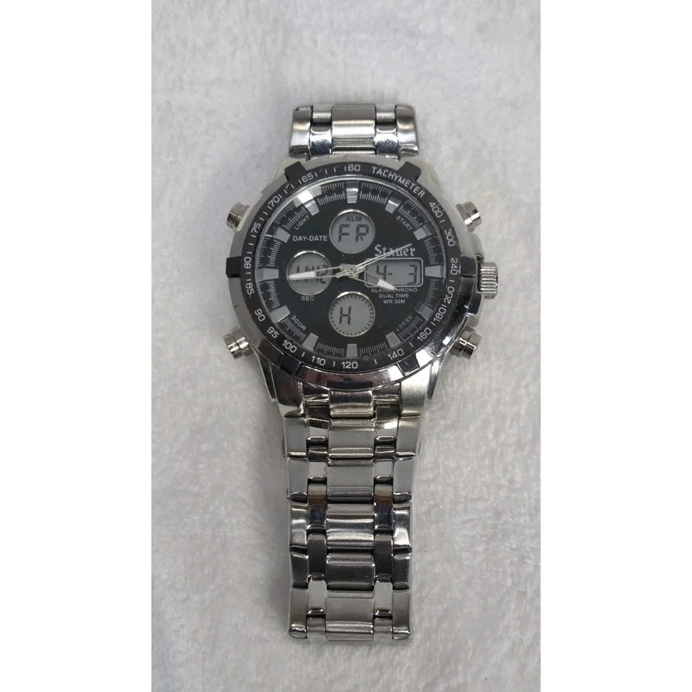 Stauer Adventure 48370 Chronograph Alarm Watch with Good Batteries