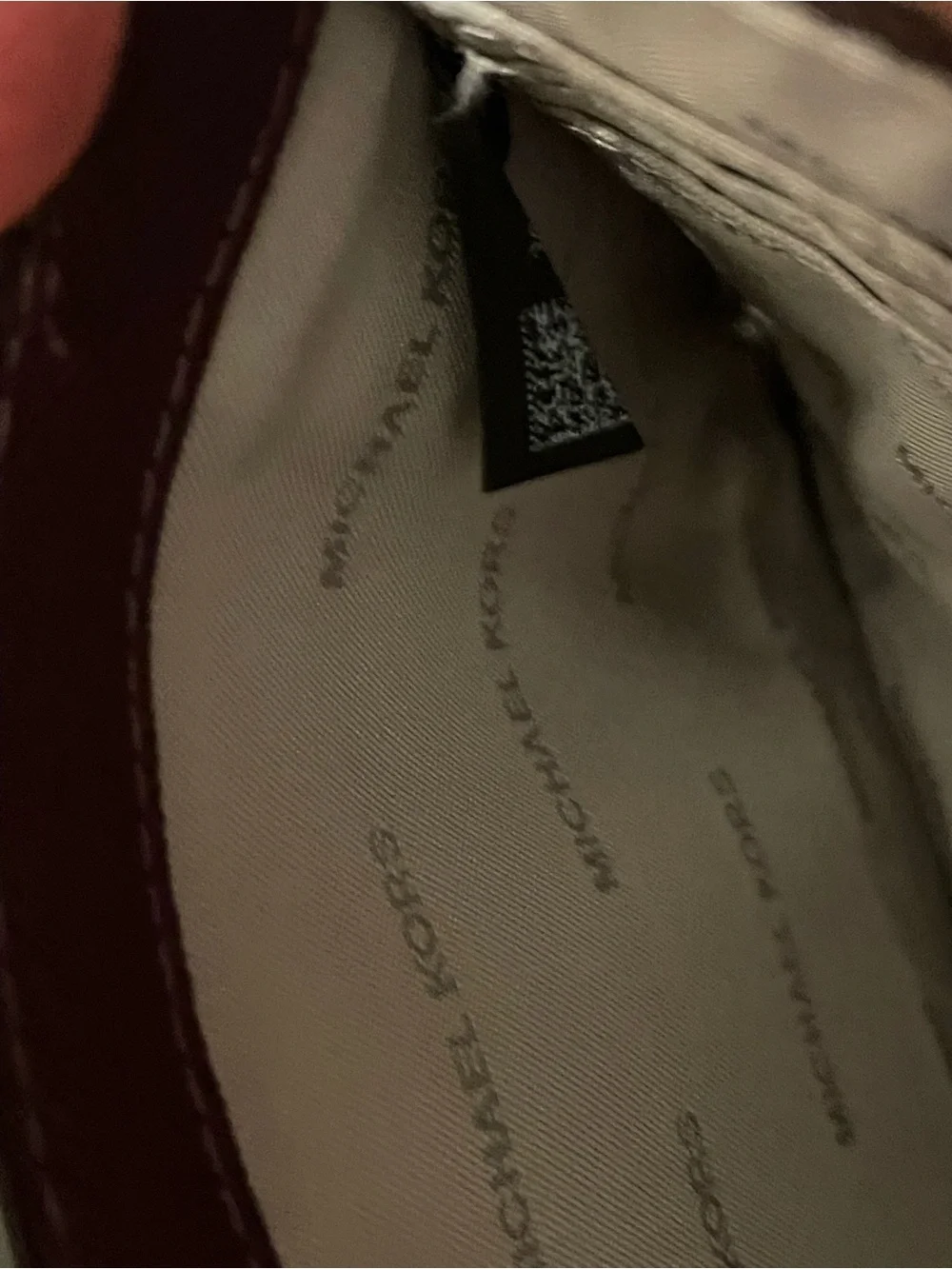 Michael Kors plum leather