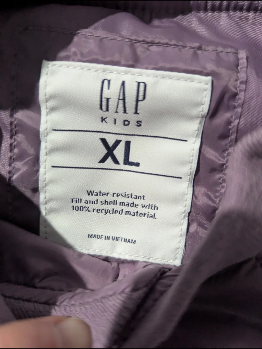 GAP quilted bomber