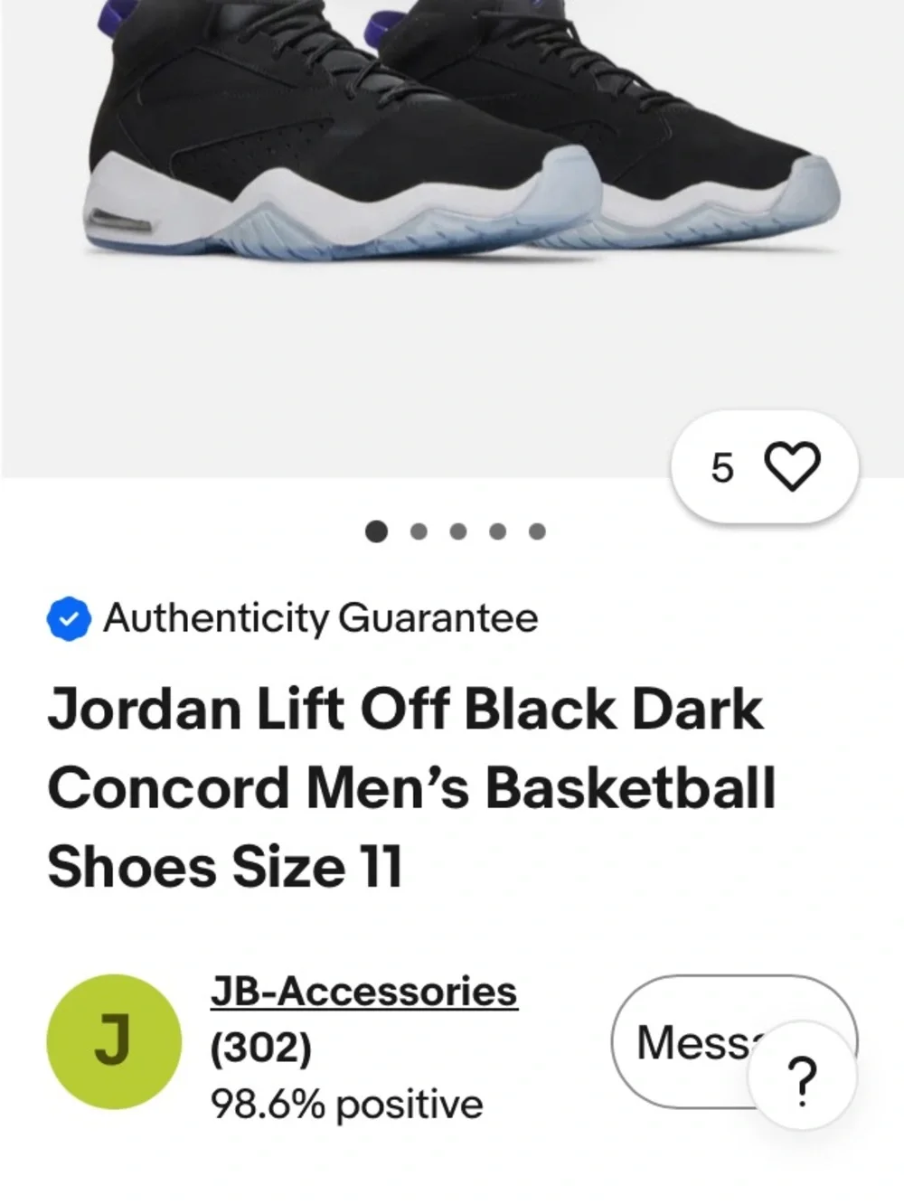Jordan worn but