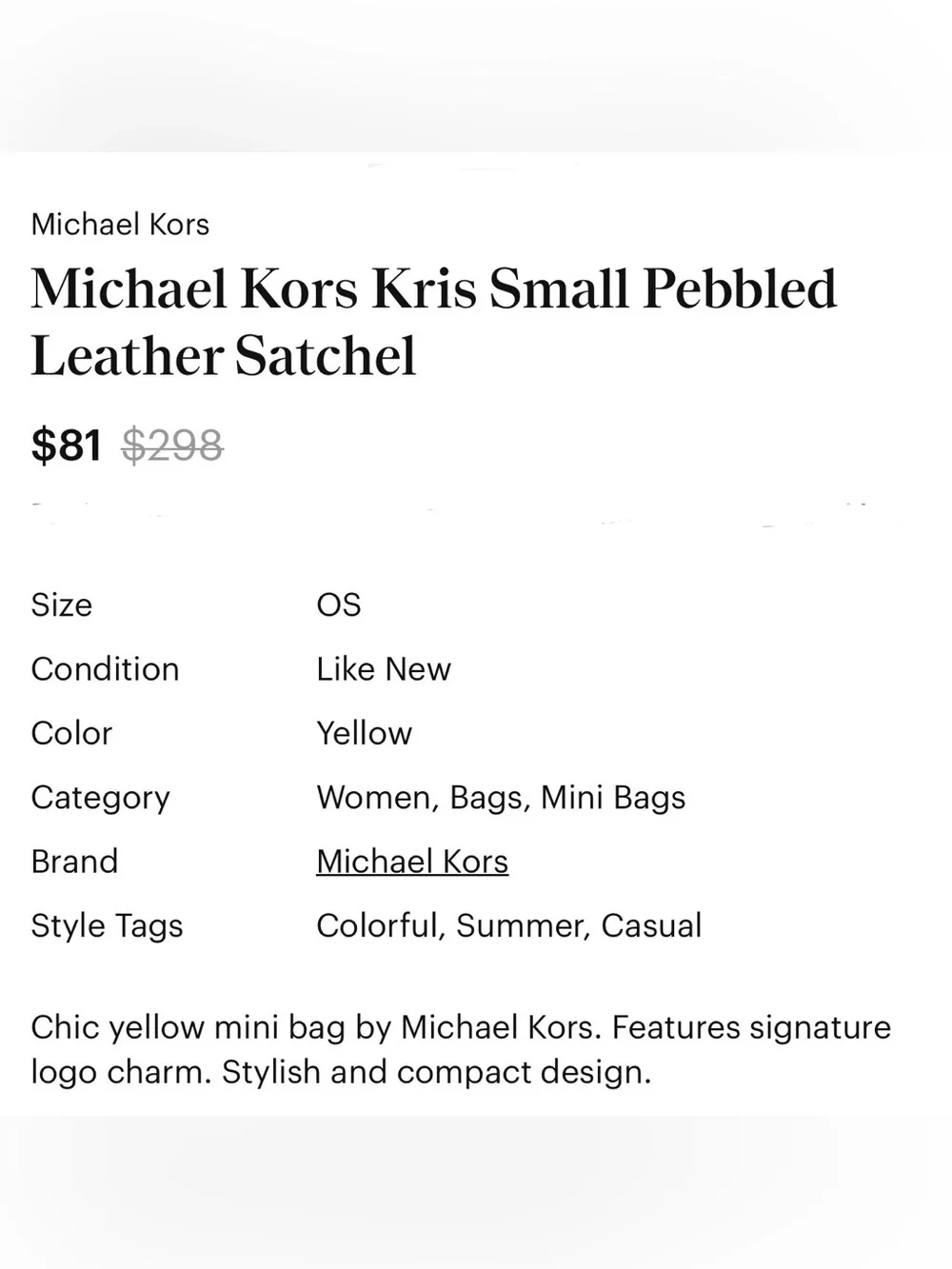 Michael Kors compact michael