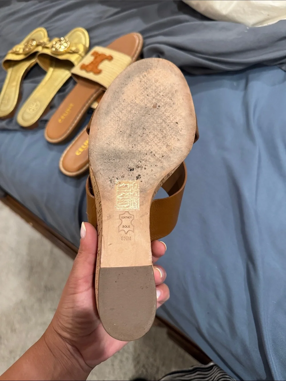 Tory Burch cognac leather