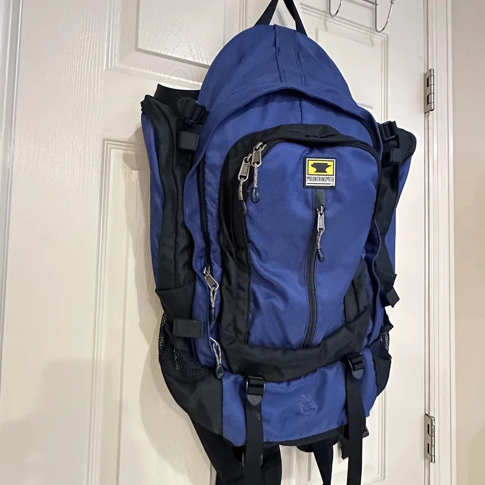 Mountainsmith Hiking Backpack Blue Black Outdoor Daypack Travel Bag