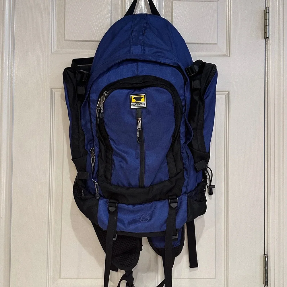 Mountainsmith Hiking Backpack Blue Black Outdoor Daypack Travel Bag