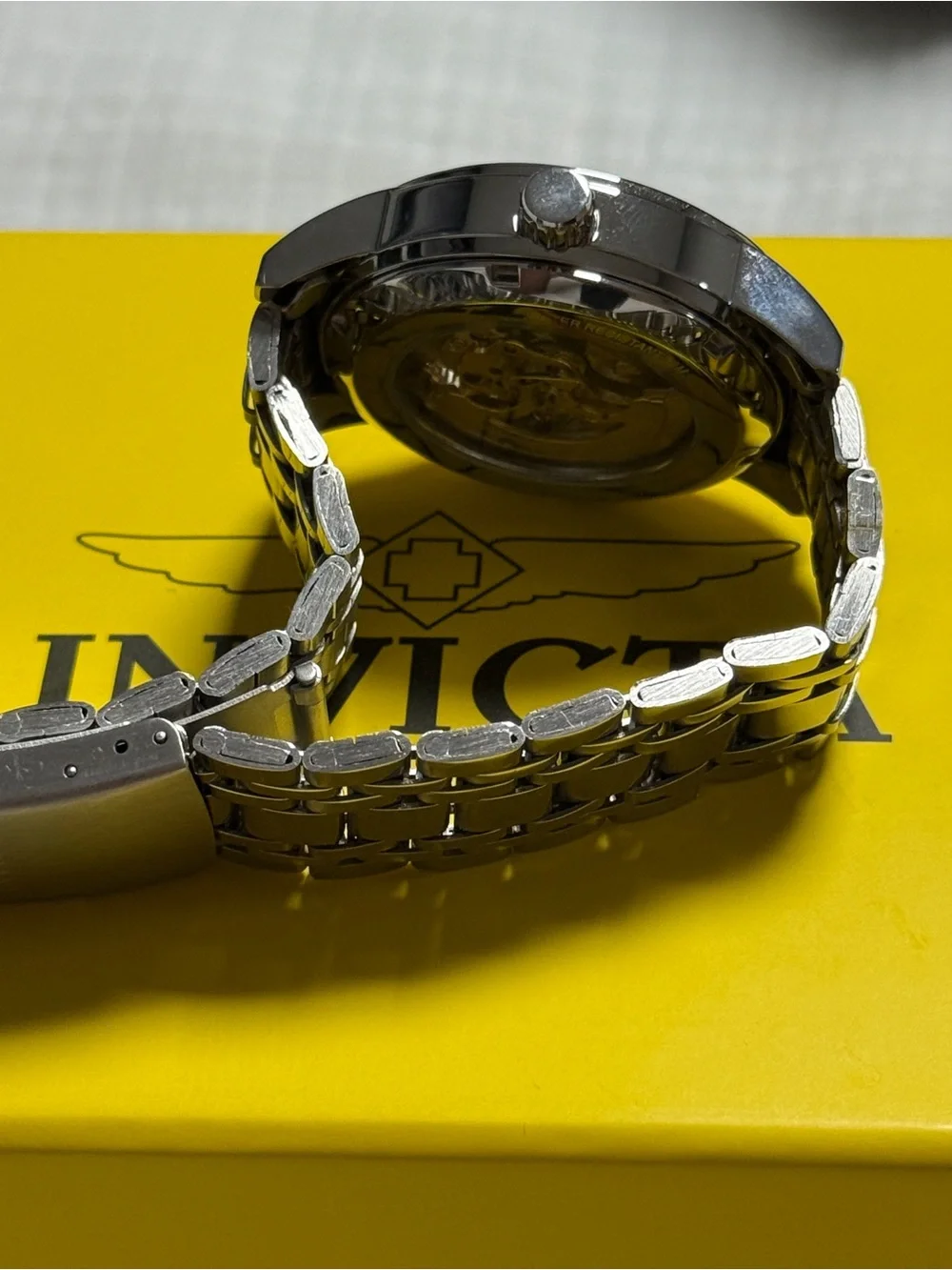 Invicta polished silver