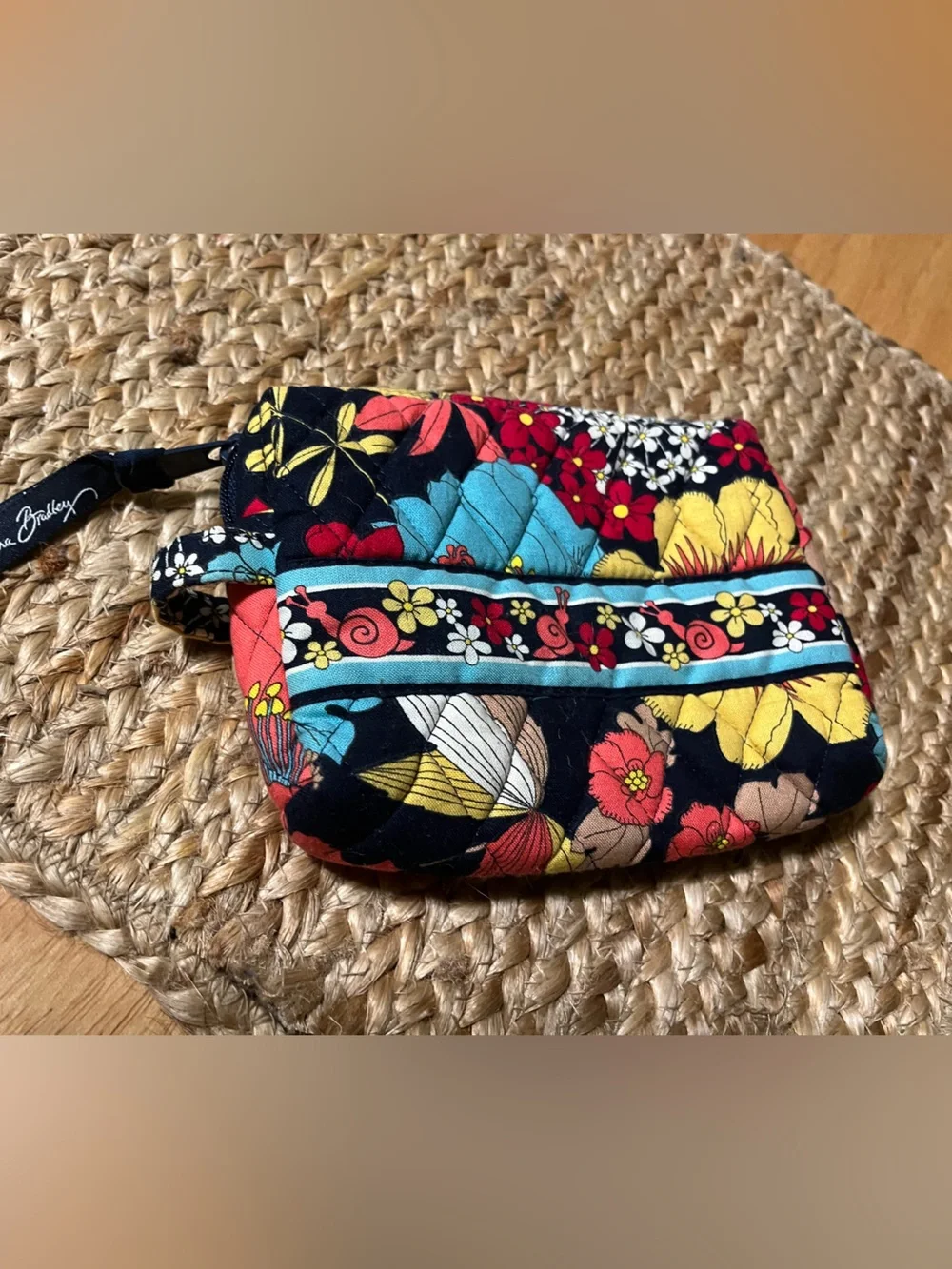 Vera Bradley quilted zip