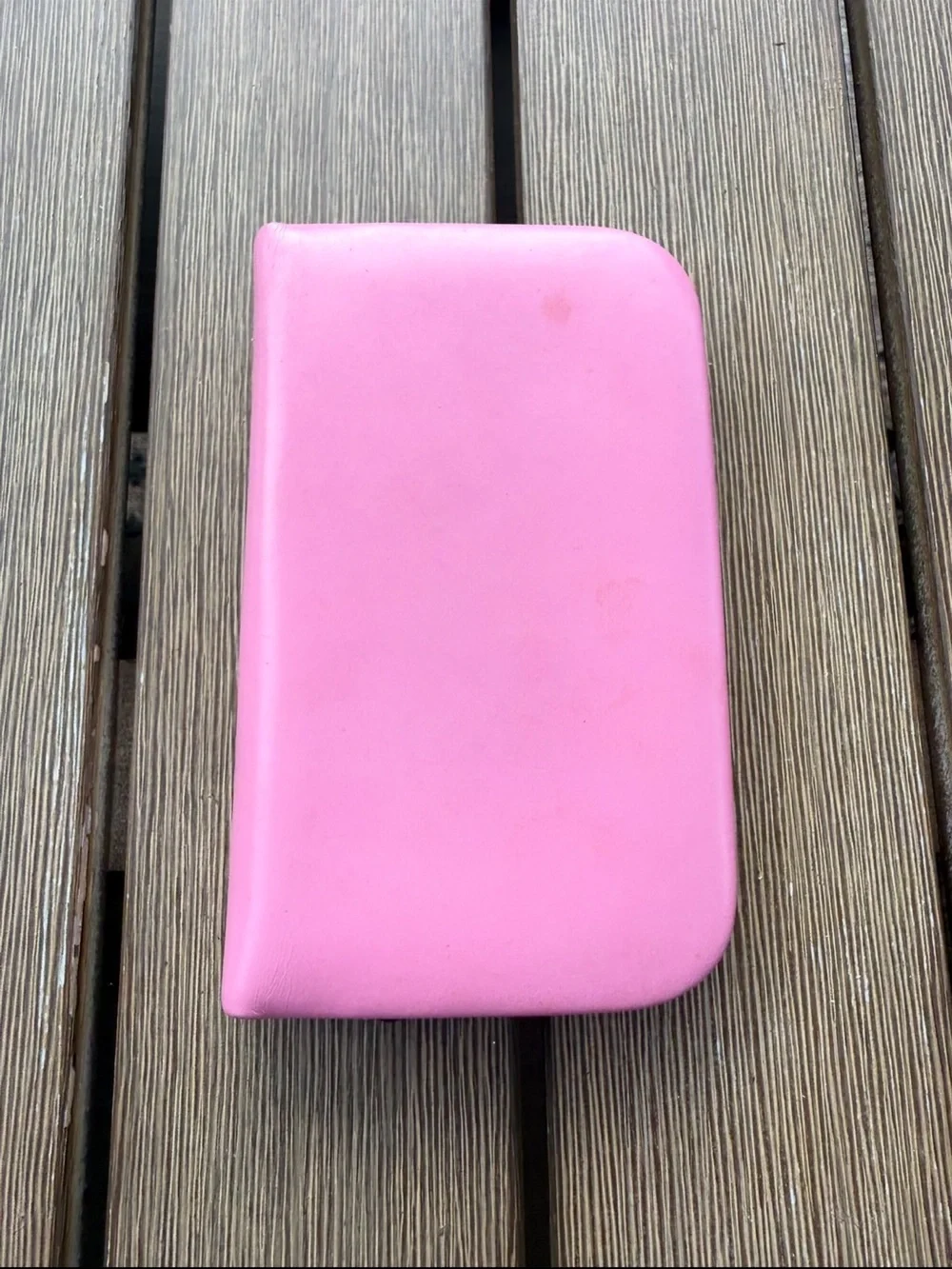 Vintage Pink Topgrain Cowhide Manicure Grooming Set Made in Western Germany