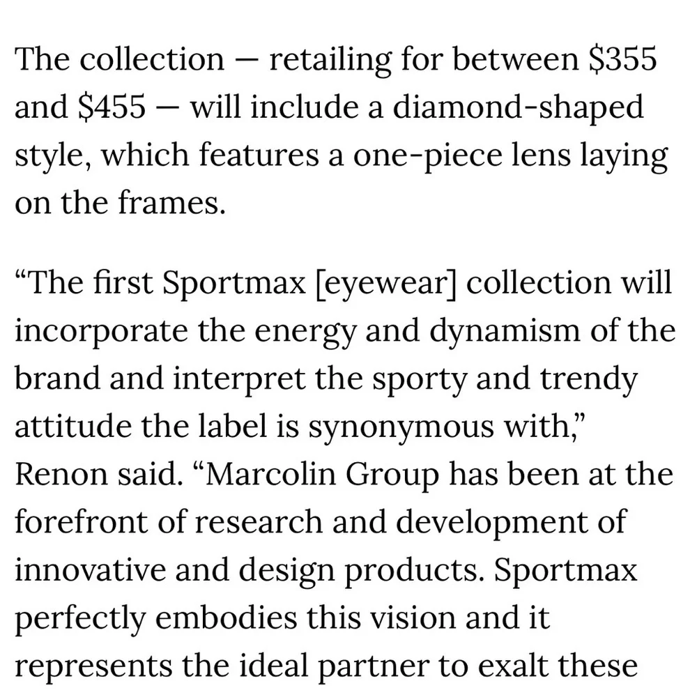 Sportmax by Max Mara these sunglasses