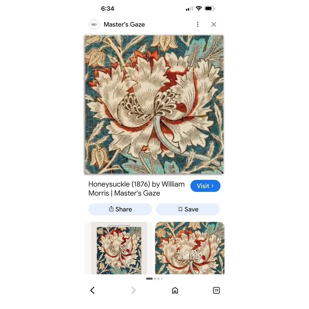 William Morris classic blue
