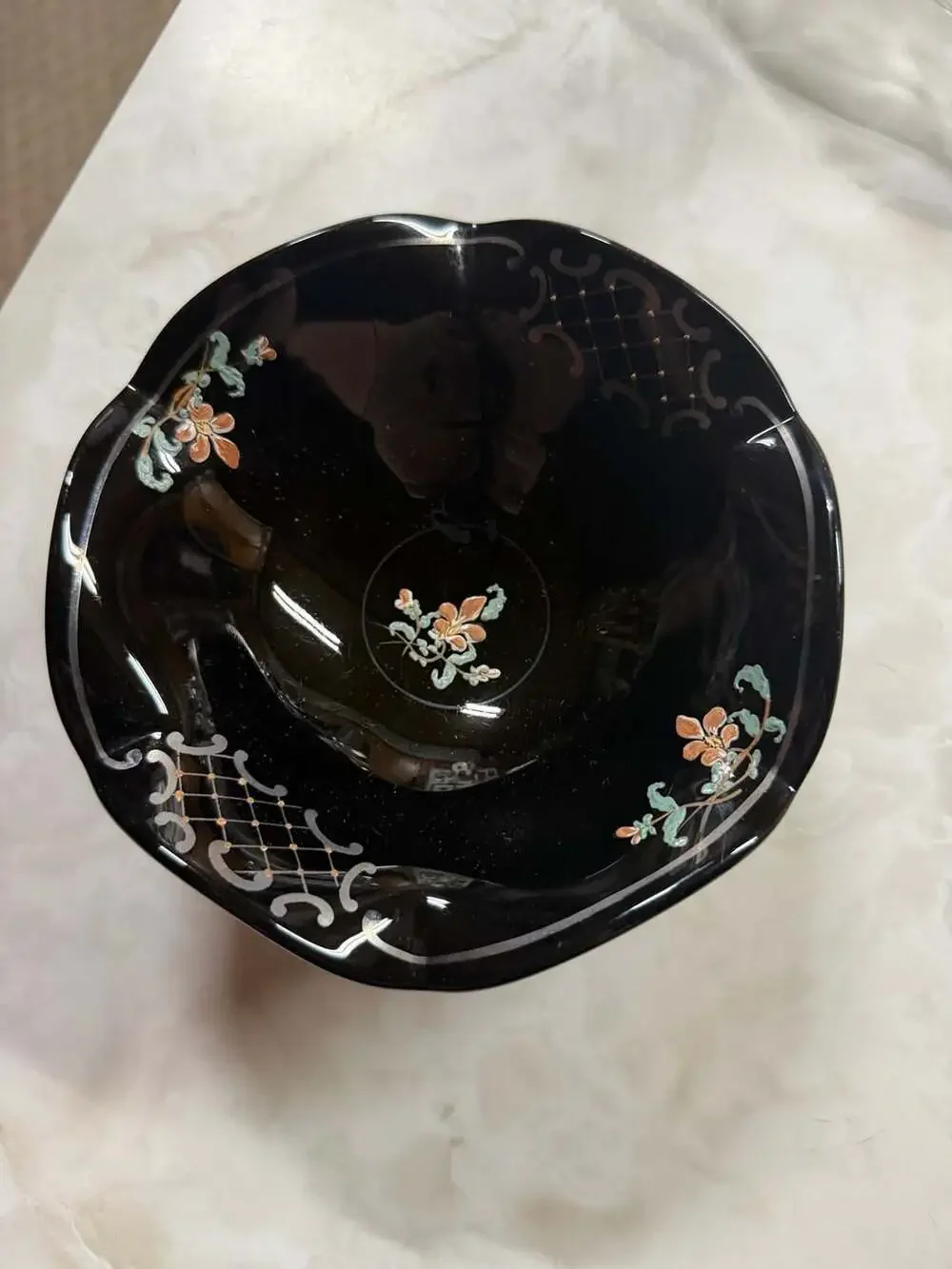 Japanese Artisan black porcelain