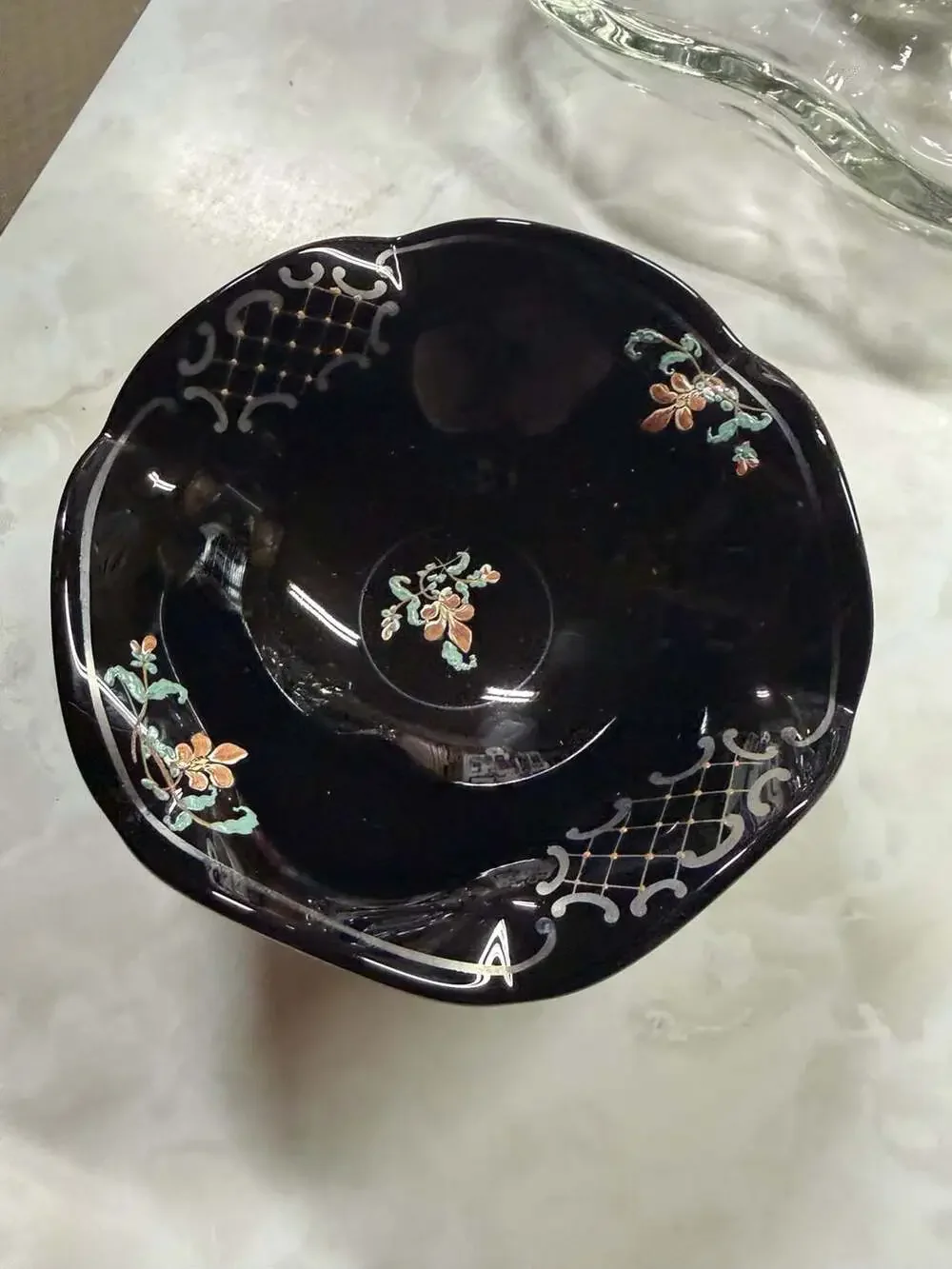 Japanese Artisan black porcelain