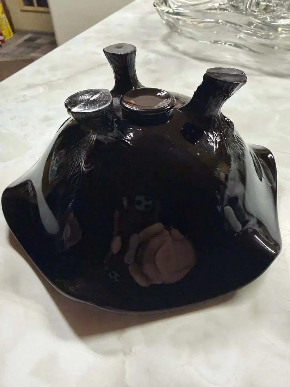 Japanese Artisan black porcelain
