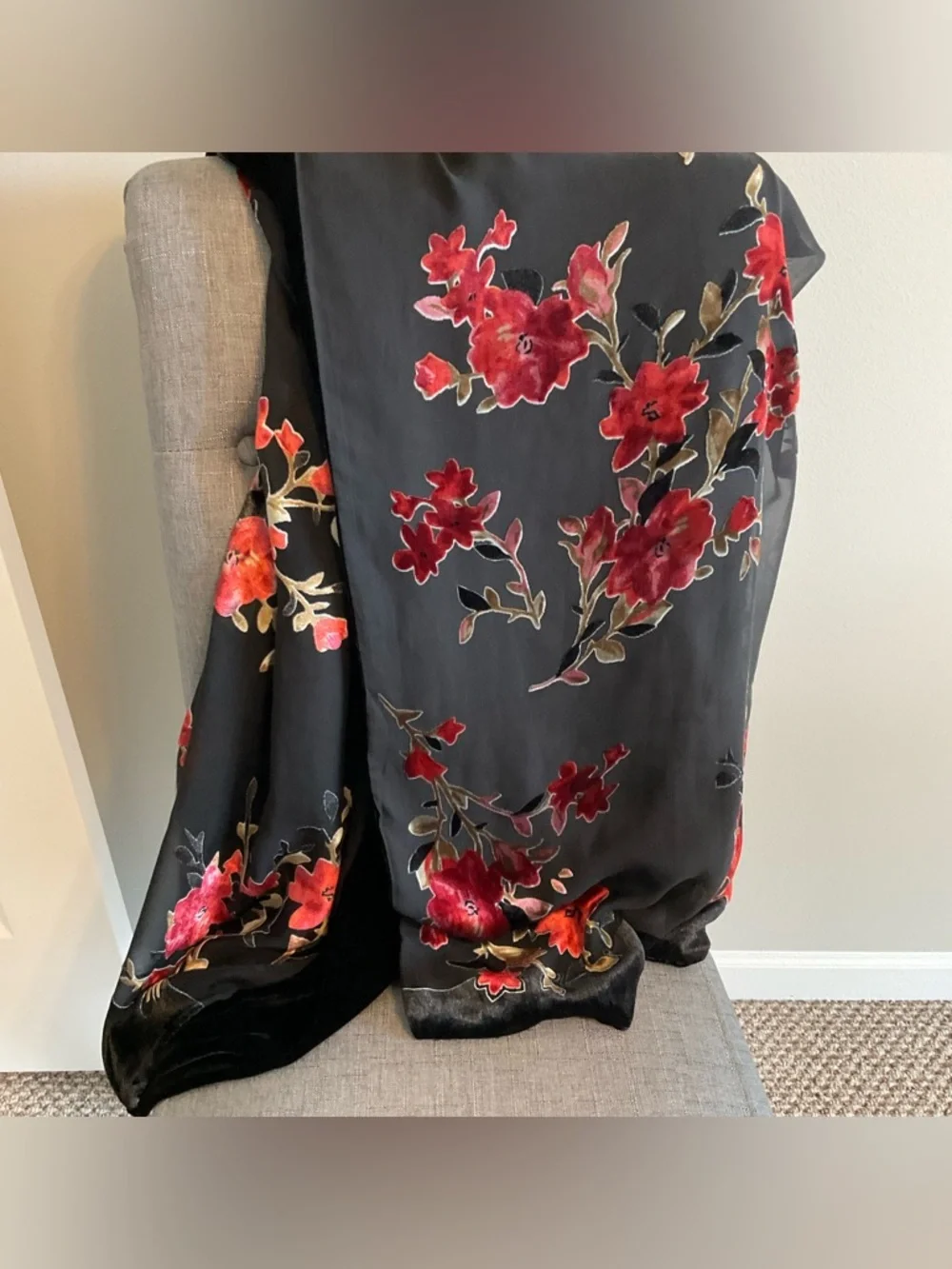 Macys black velvet