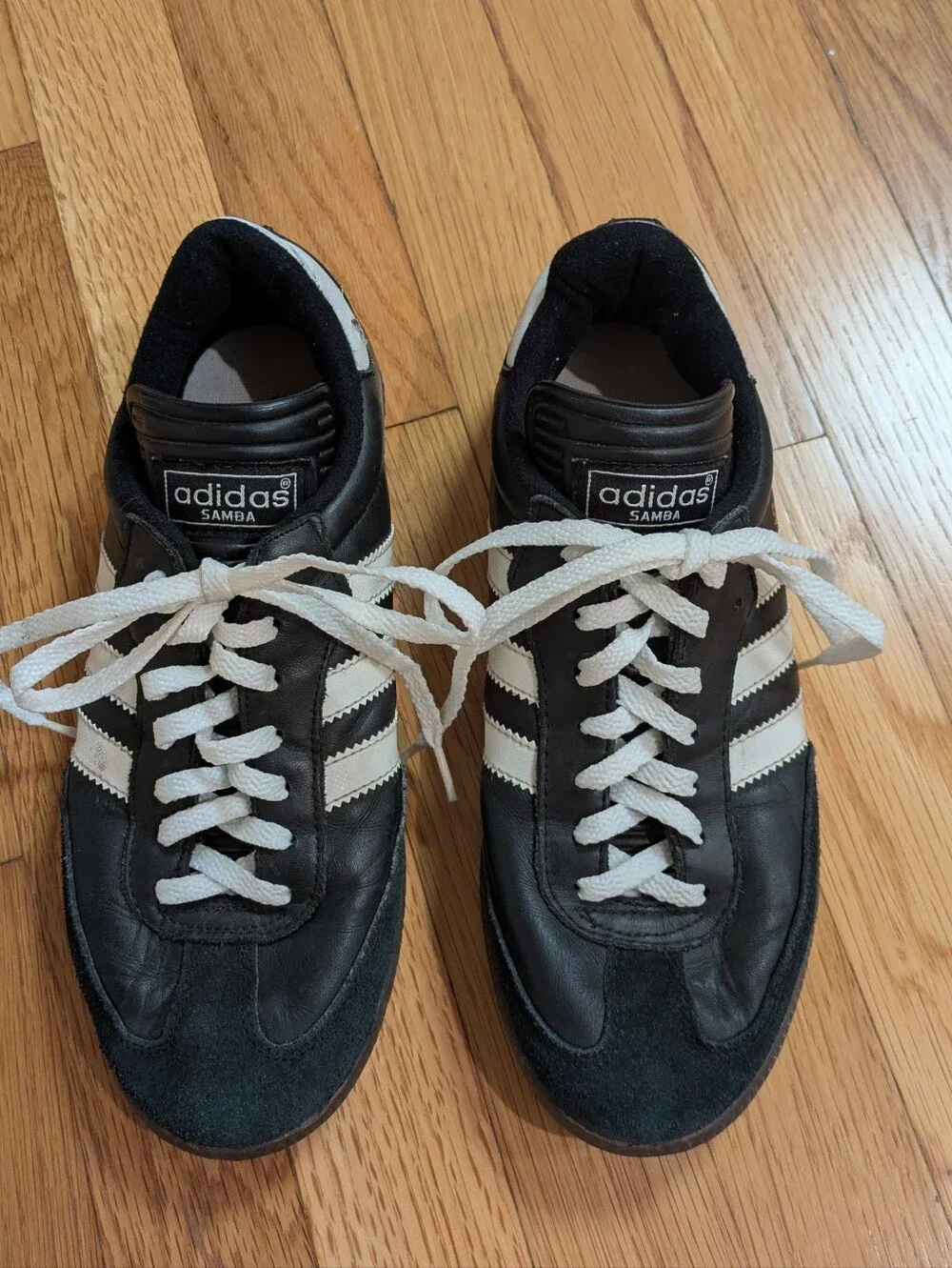 Vintage Black Addidas Samba, Men's 7