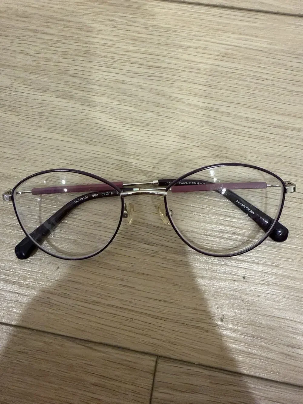 Calvin Klein Jeans CKJ19107 19107 502 Plum Purple Eyeglasses Frames 52-19-140