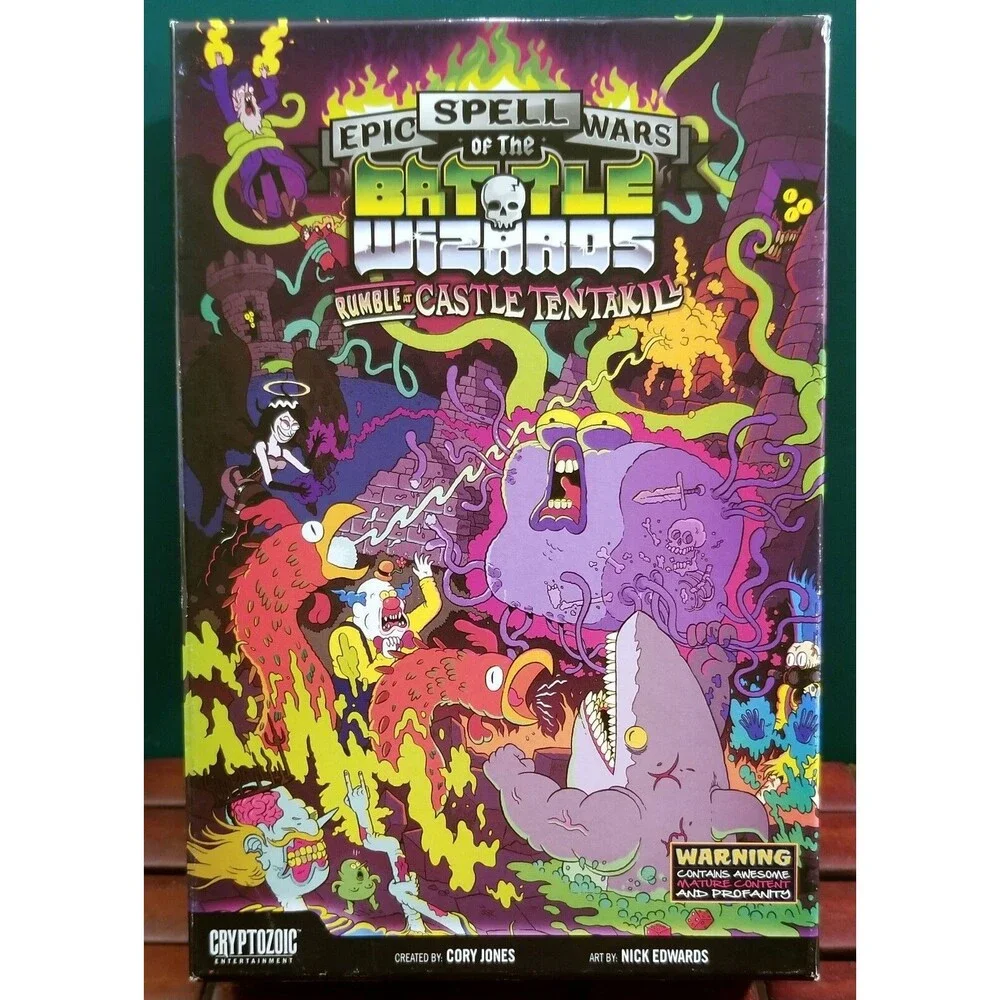 Epic Spell Wars Rumble At Castle Tentakill Game Cryptozoic Used 2015