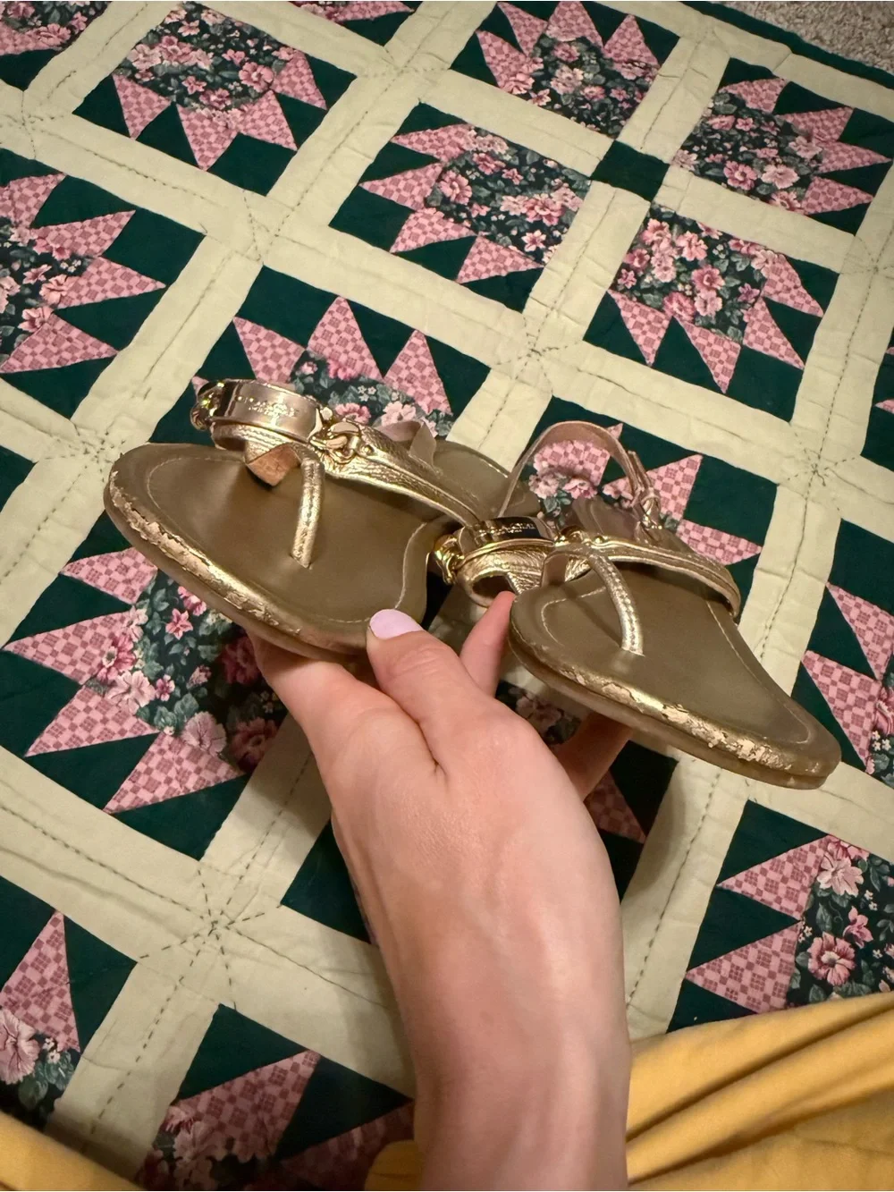 Coach comfortable metallic