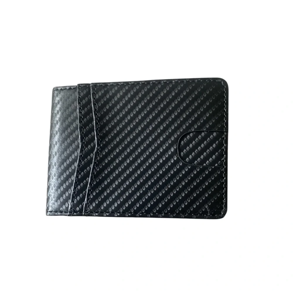 NWT Black Carbon‎ Fiber Wallet i91