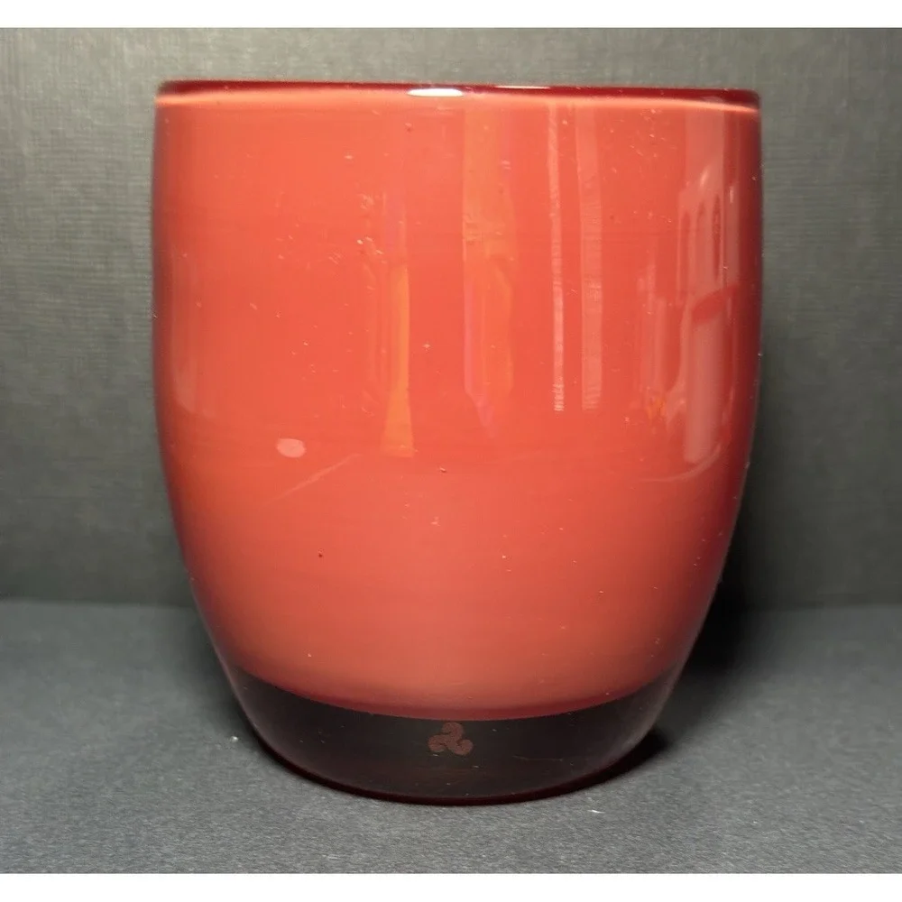 Glassybaby Candle Holder RUDOLPH Glass Votive Holder Pre Triskelion 1416‎
