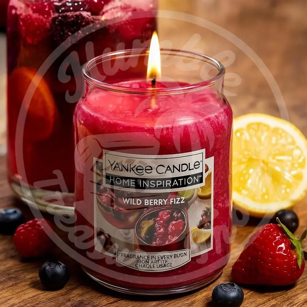 Yankee Candle Home Inspiration‎ Wild Berry Fizz 19 oz Jar Sparkling Fruity Scent