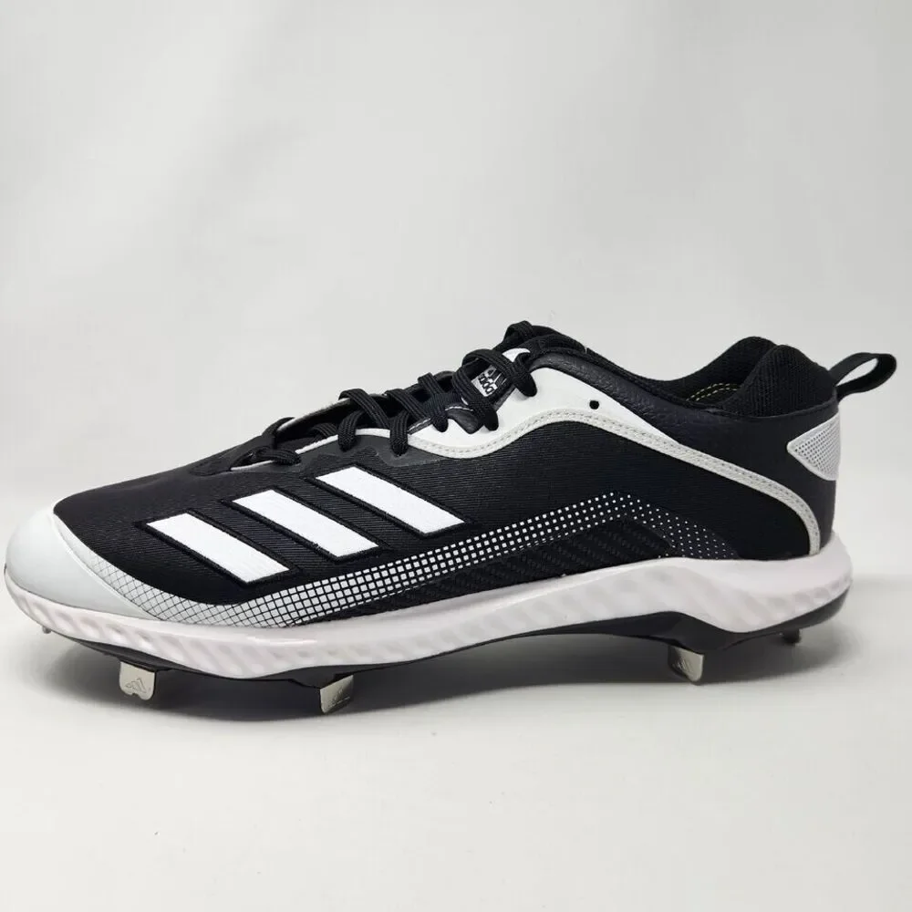 Adidas Icon 6 Bounce Size 16‎ Mens Metal Baseball Cleats Black White EG7603