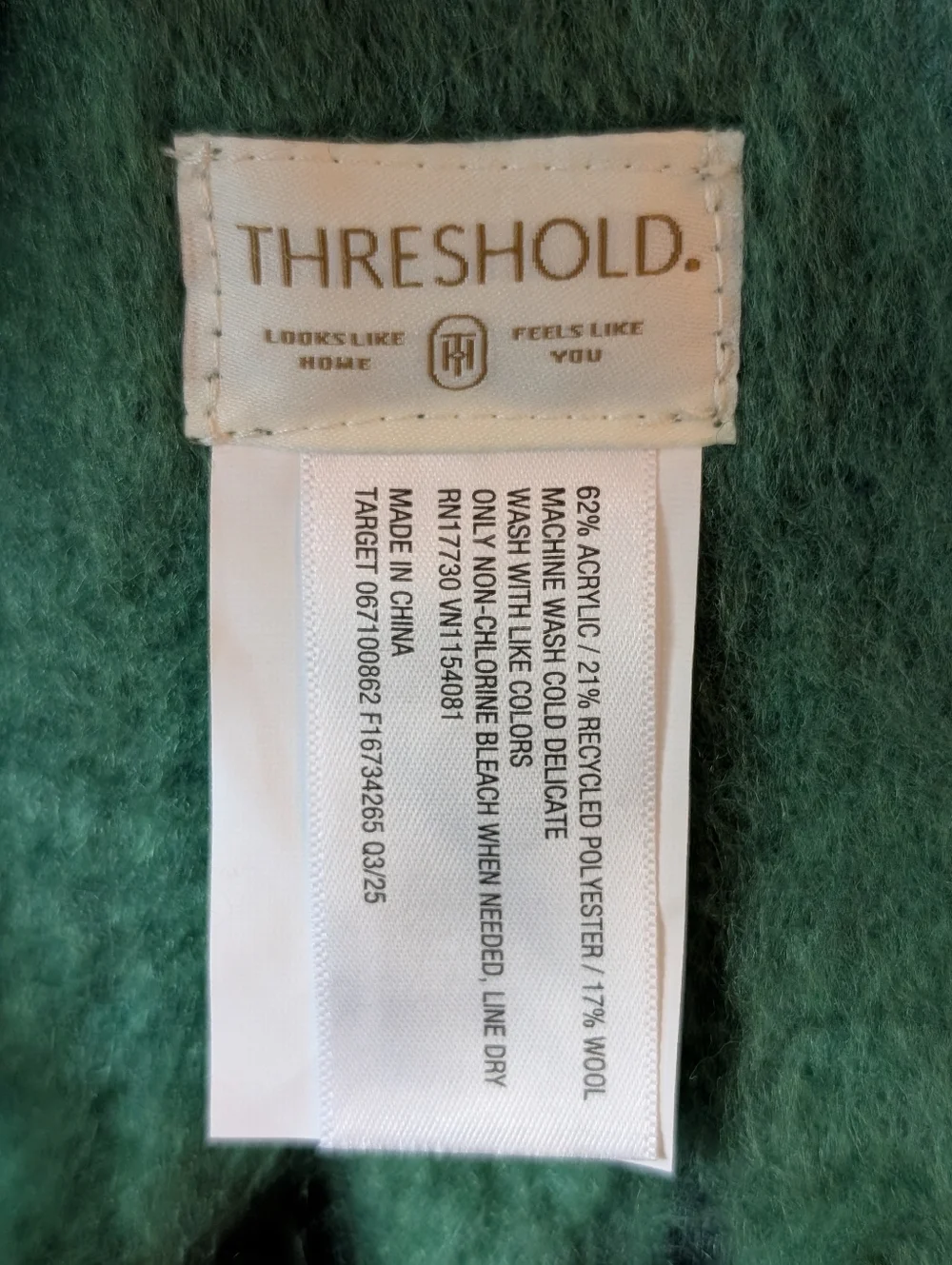 Threshold cozy throw