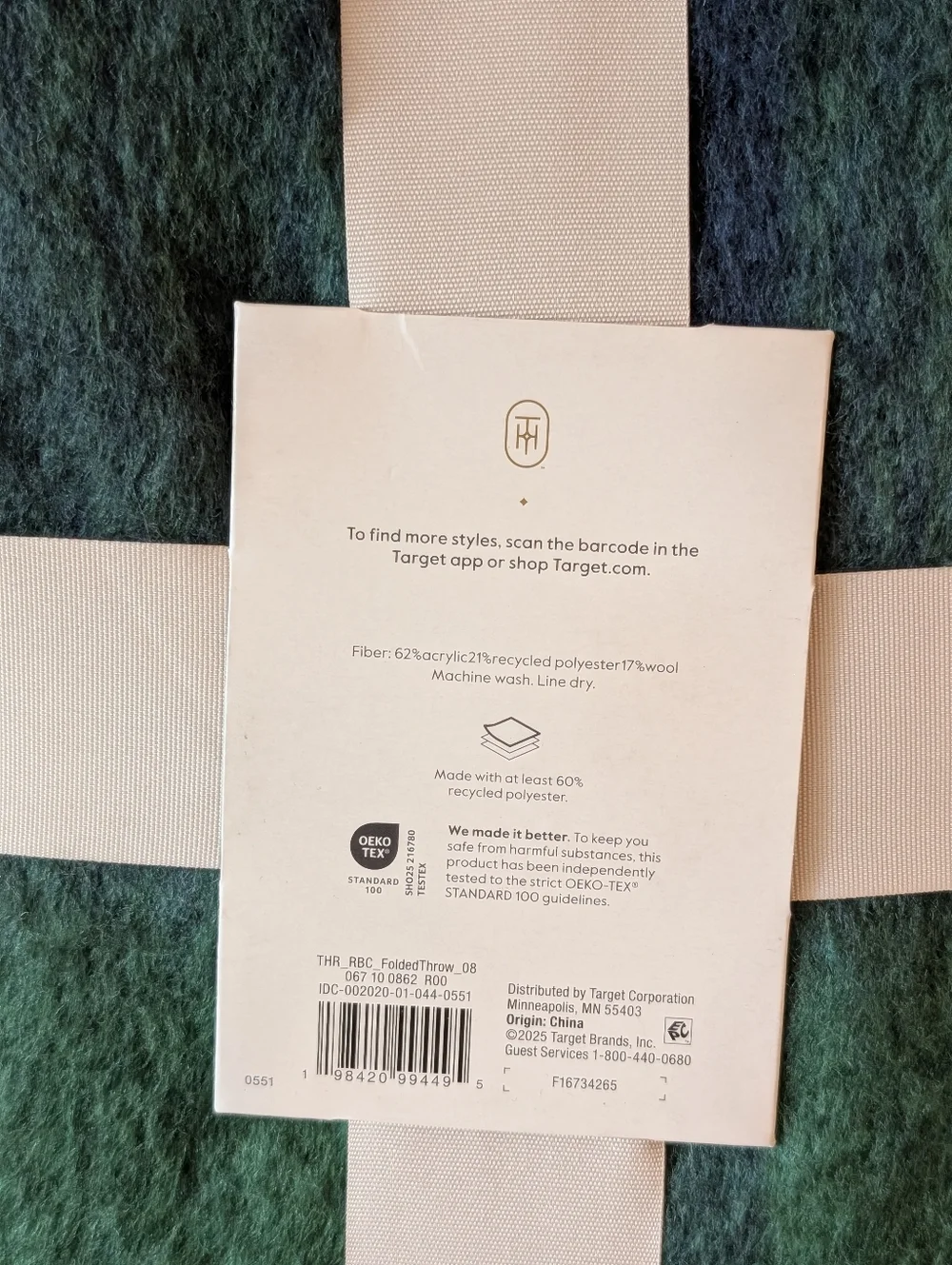 Threshold cozy throw