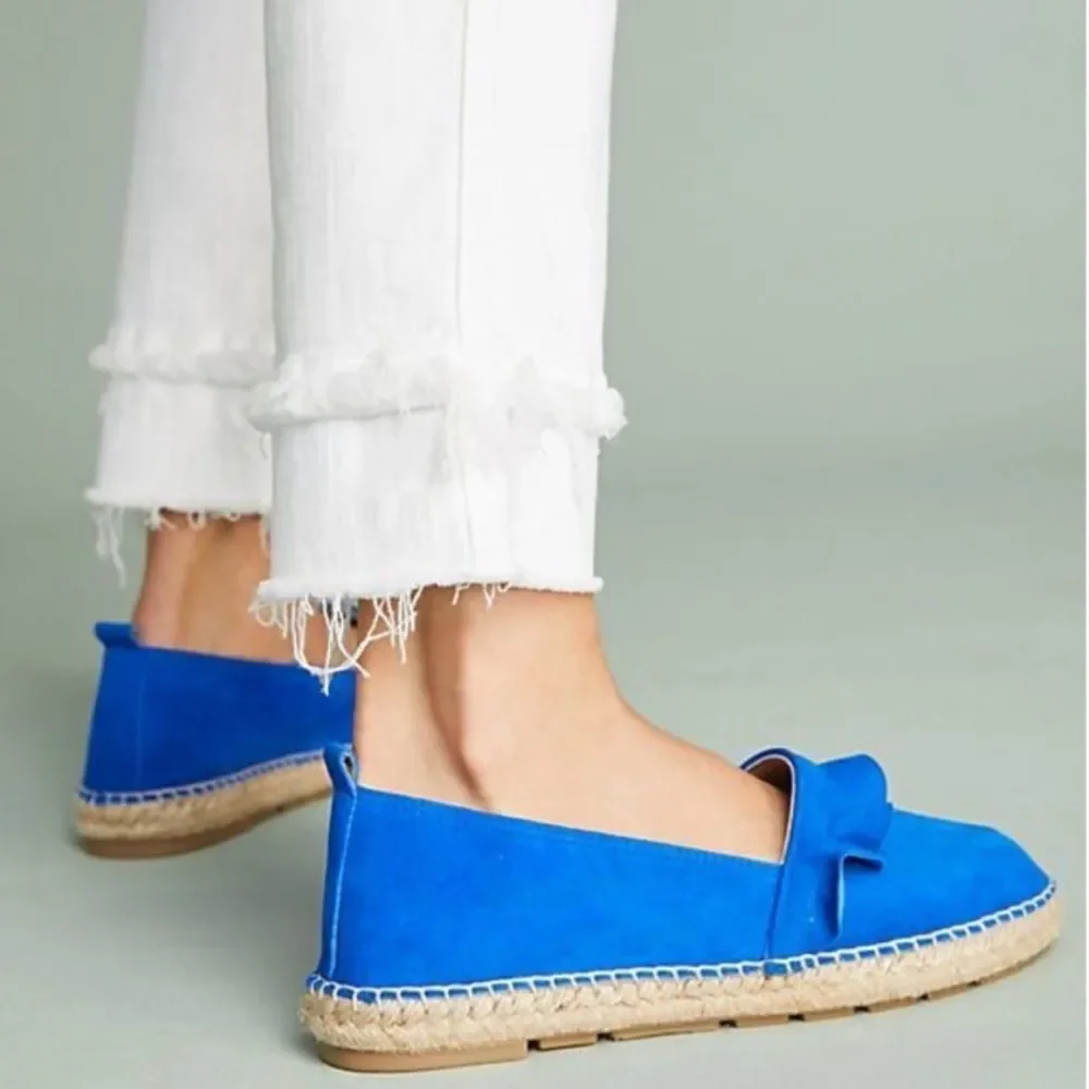 Anthropologie ruffled espadrille