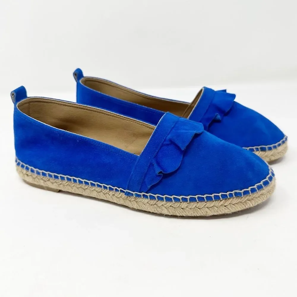 Anthropologie ruffled espadrille