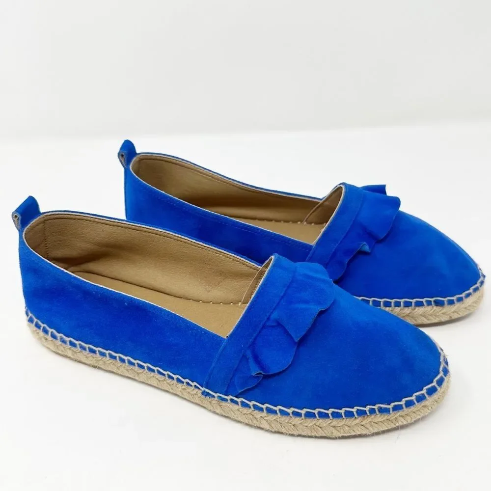 Anthropologie ruffled espadrille
