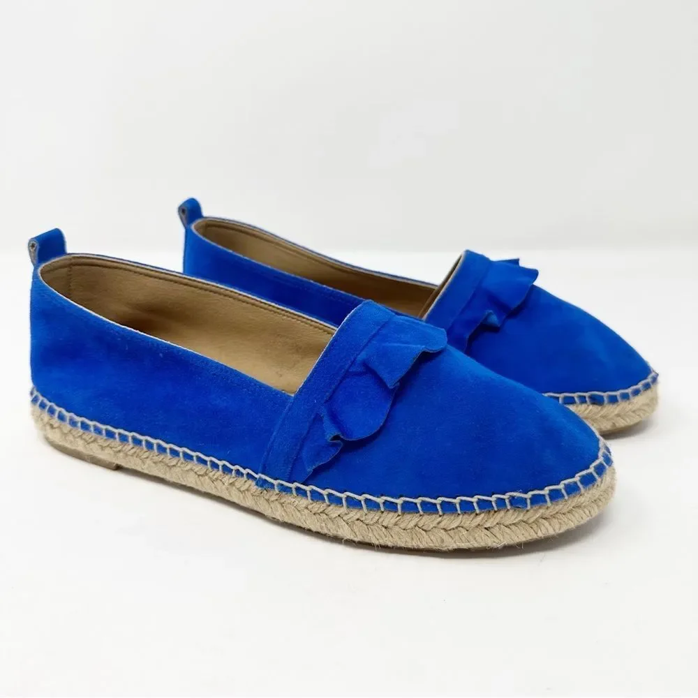 Anthropologie ruffled espadrille