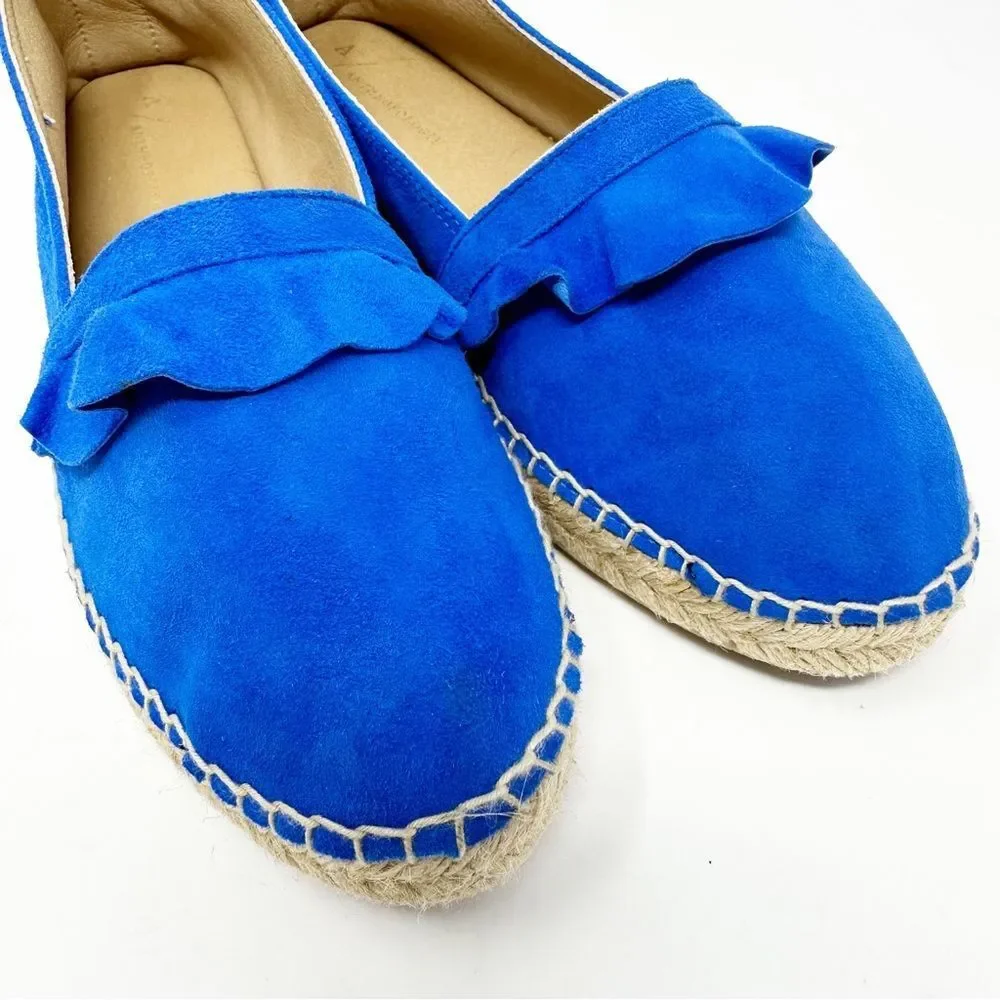 Anthropologie ruffled espadrille
