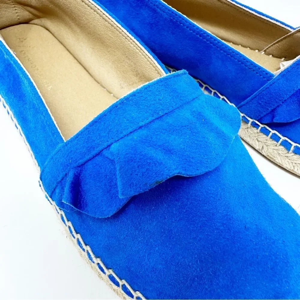 Anthropologie ruffled espadrille