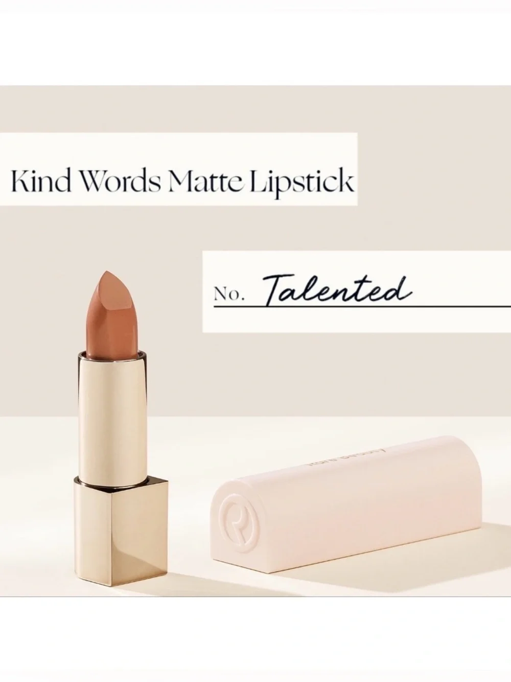 Rare Beauty Kind Words Matte Lipstick Talented Neutral Beige Brand New In Box