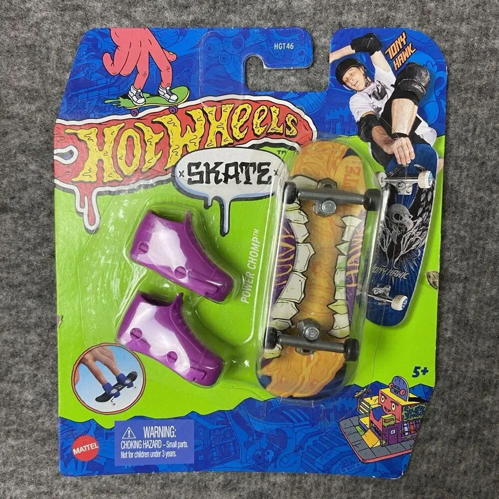 Tony Hawk Hot Wheeles Skate Power Chomp Shoes Fingerboard