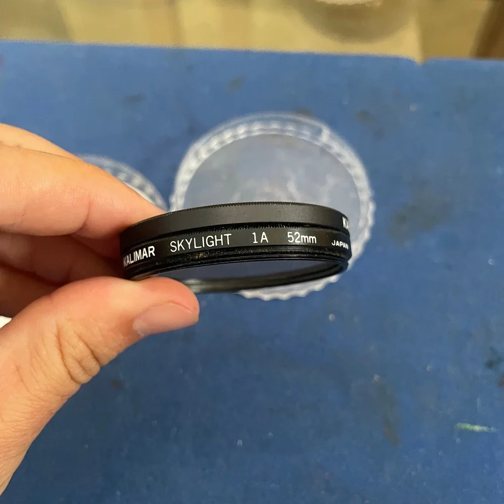 Kalimar 52mm‎ UV and Skylight 1A Lens Filter Set Japan Korea with Case