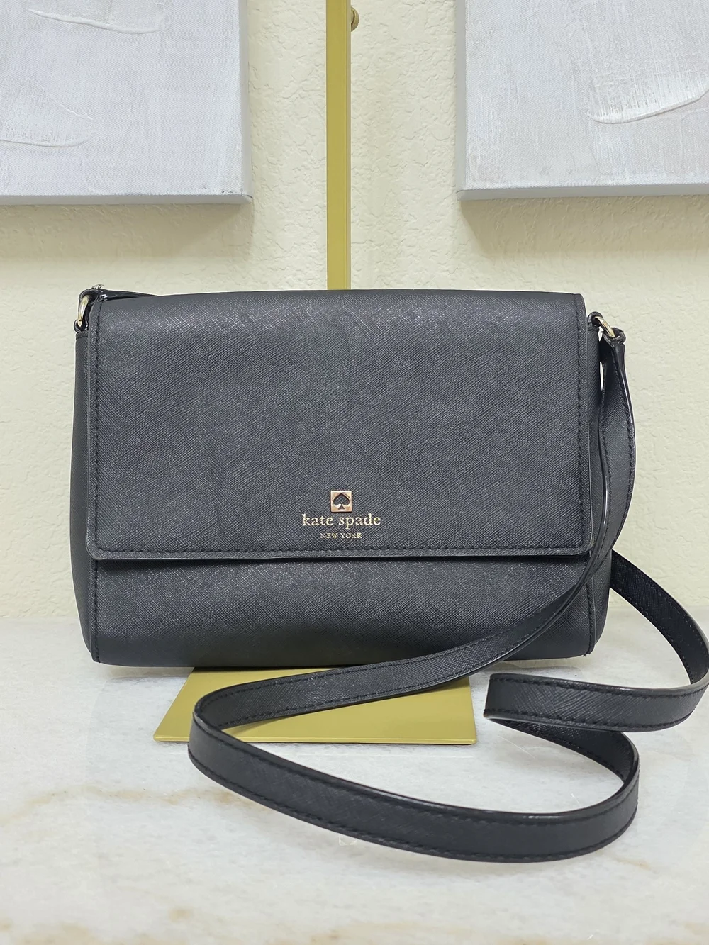 Kate Spade Cove Street Dody Black Leather Crossbody Bag