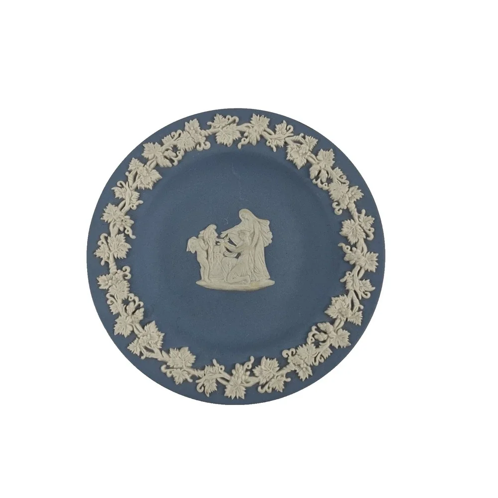 Vintage Wedewood Jasperwere Trinket Dish 4 3/8‎ inch Diameter