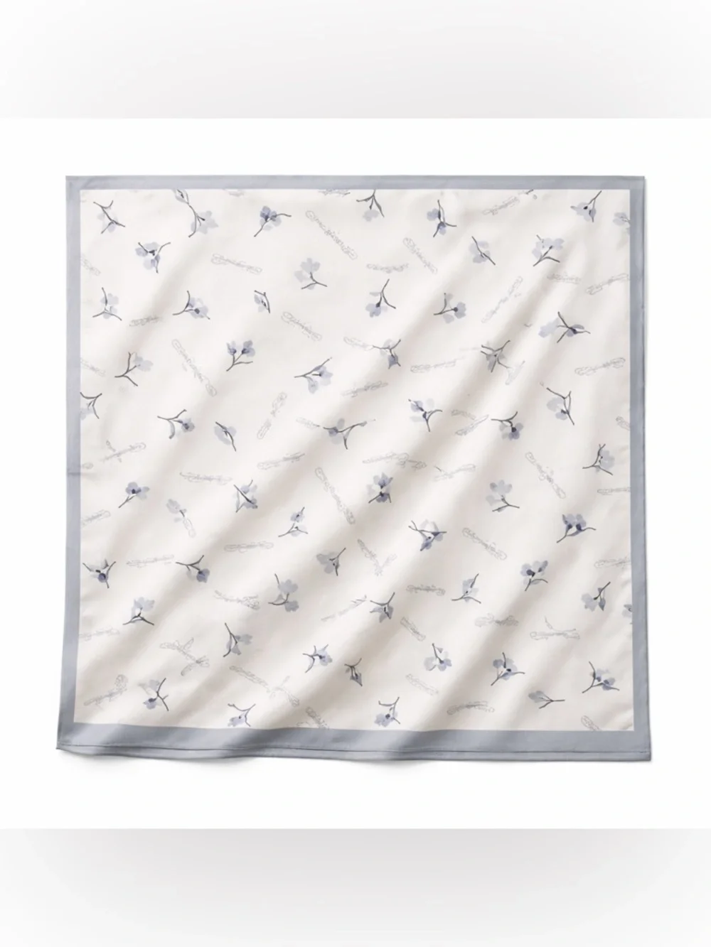 Elisabetta Franchi floral print elegant scarf square size 90x90 satin twill