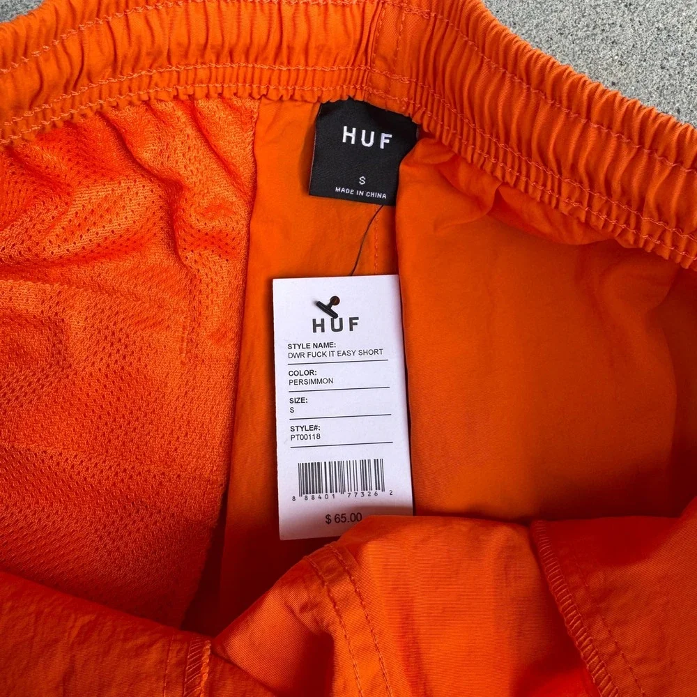 HUF orange shorts