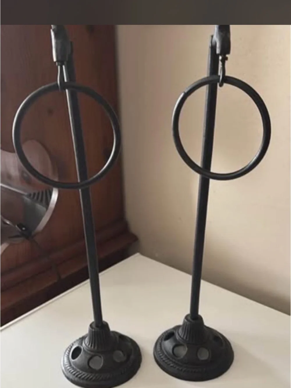Rustic Vintage Style Spigot Towel Stands