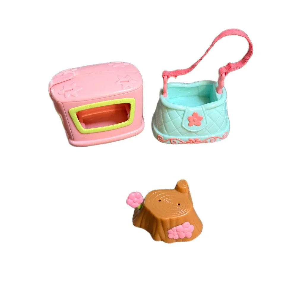Hasbro‎ Littlest Pet Shop LPS Accessory Lot Carrier Purse Terrarium Tree Stump