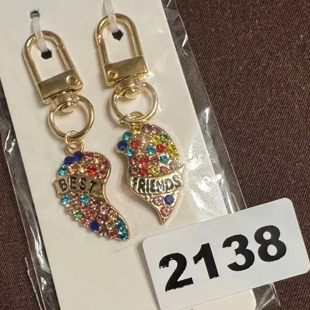2138‎ Double Zipper Pulls Rhinestone