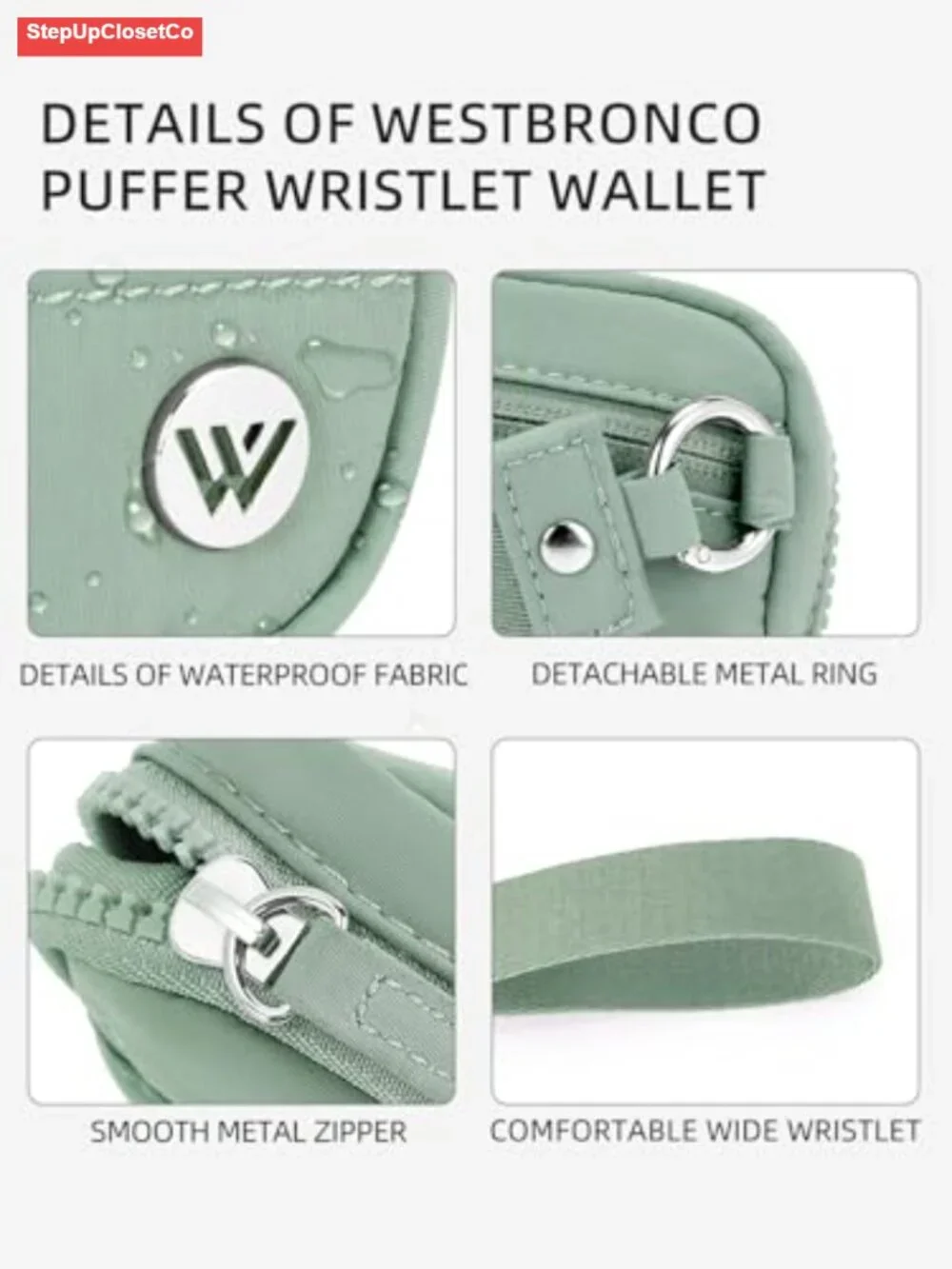 N/A compact wristlet