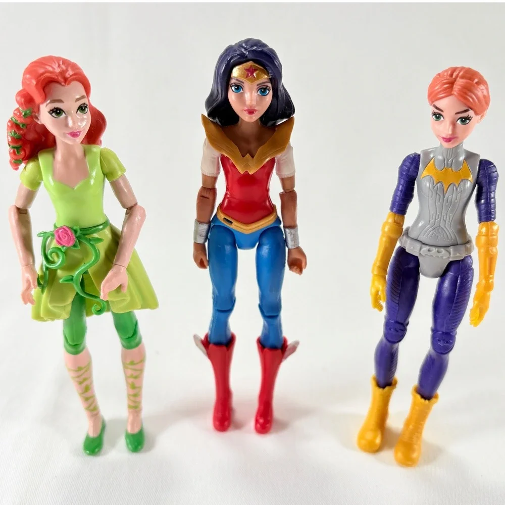 Mattel DC Super Hero Girls Action Figures 6in Wonder Woman Poinson‎ Ivy Batgirl