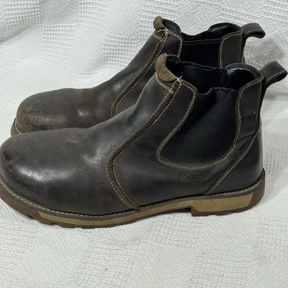 Keen Shoes Men's Seattle‎ Romeo Chelsea Steel Toe Boots Size 10.5