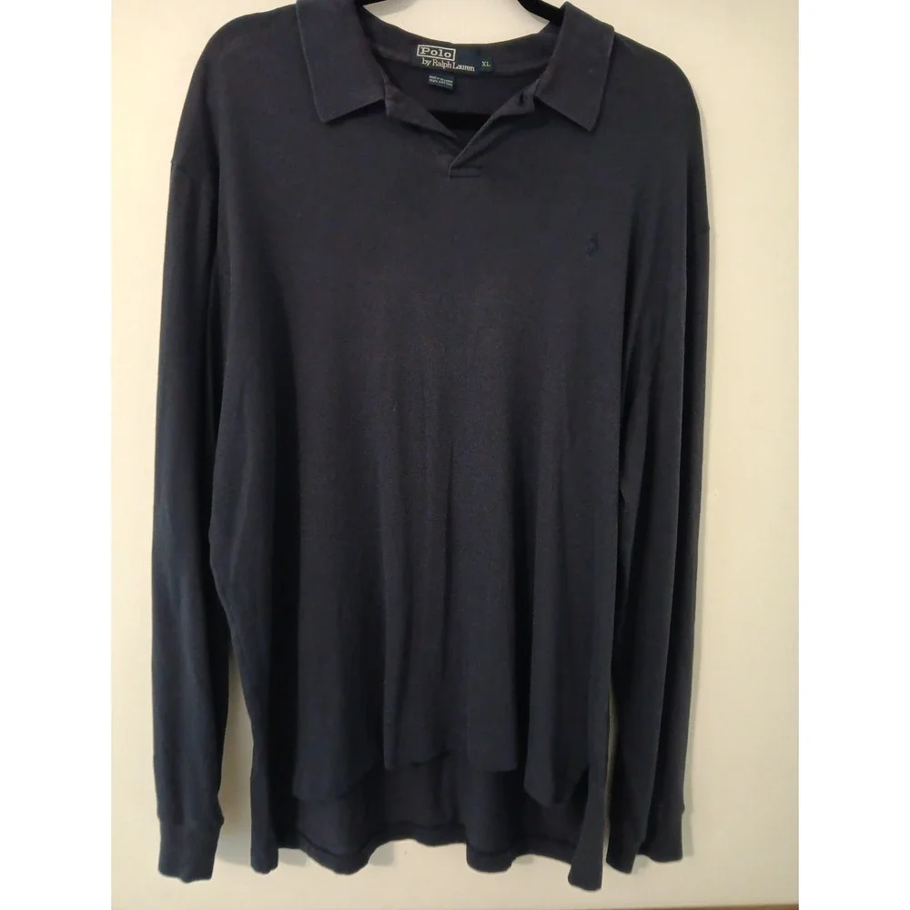 Ralph Lauren Pol Long Sleeve T-Shirt  Men's‎  Dark Blue XL