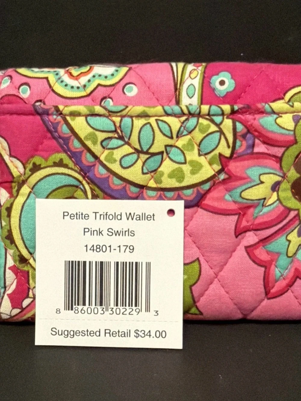Vera Bradley bright paisley