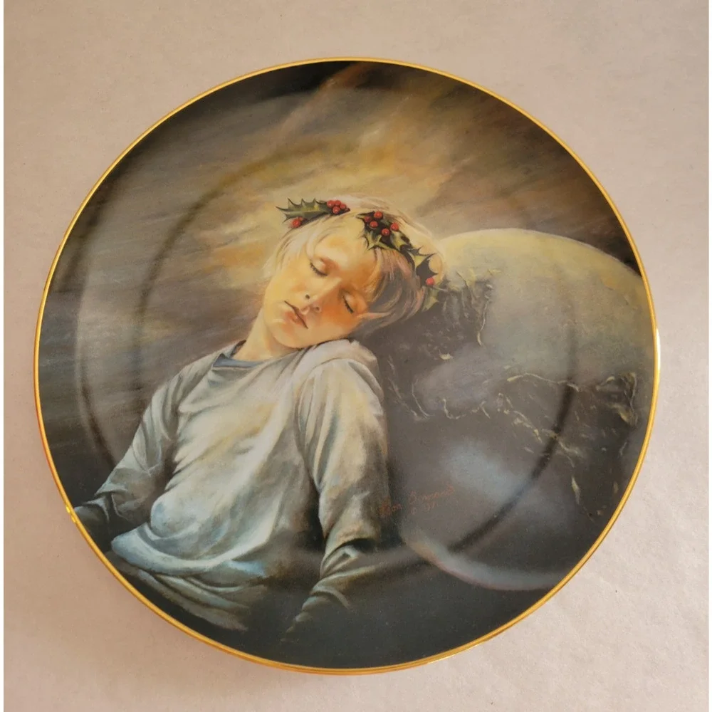 Vtg 1978 Dave Grossman Peace by Leon Barnard Limited‎ Edition Plate with Box