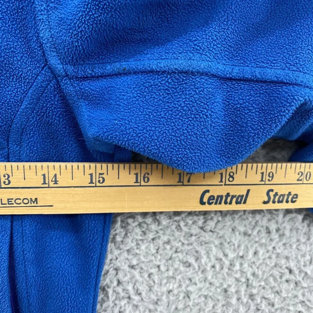 The NORTH FACE Fleece Boys Youth Blue Full‎ Zip Windwall Jacket Size Small READ